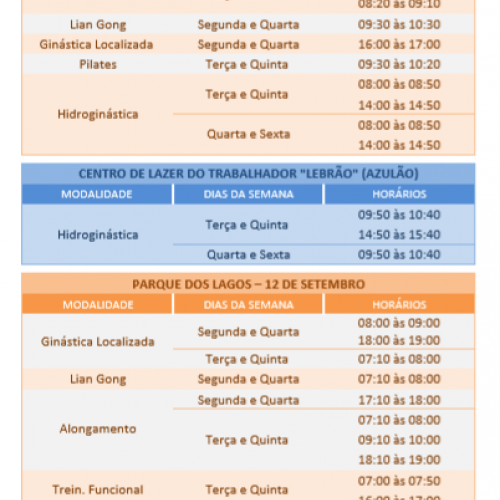 aulas proativ horario